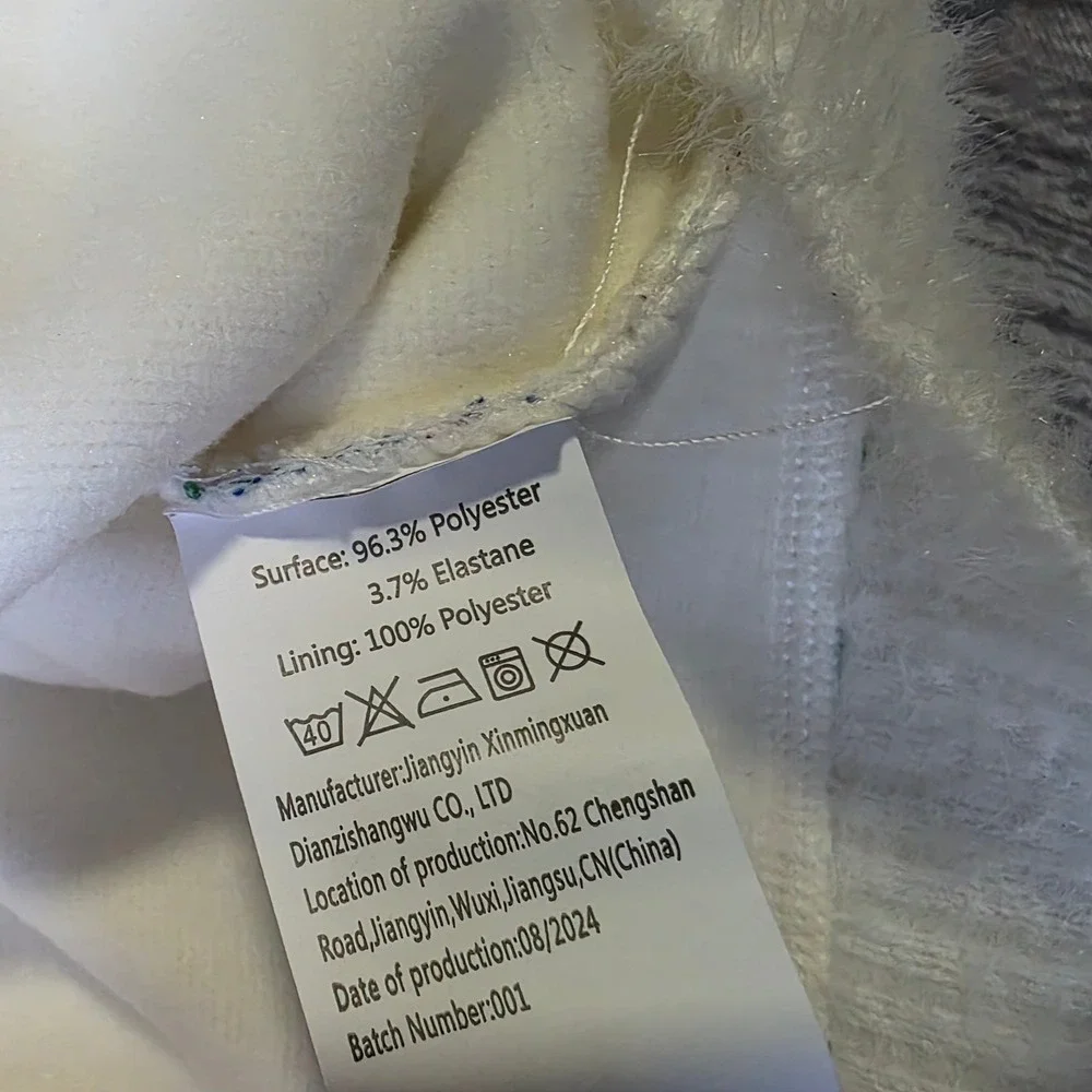 Cream Speckled Knit‎ Button Up Cardigan Pearl Buttons Cozy Academia
